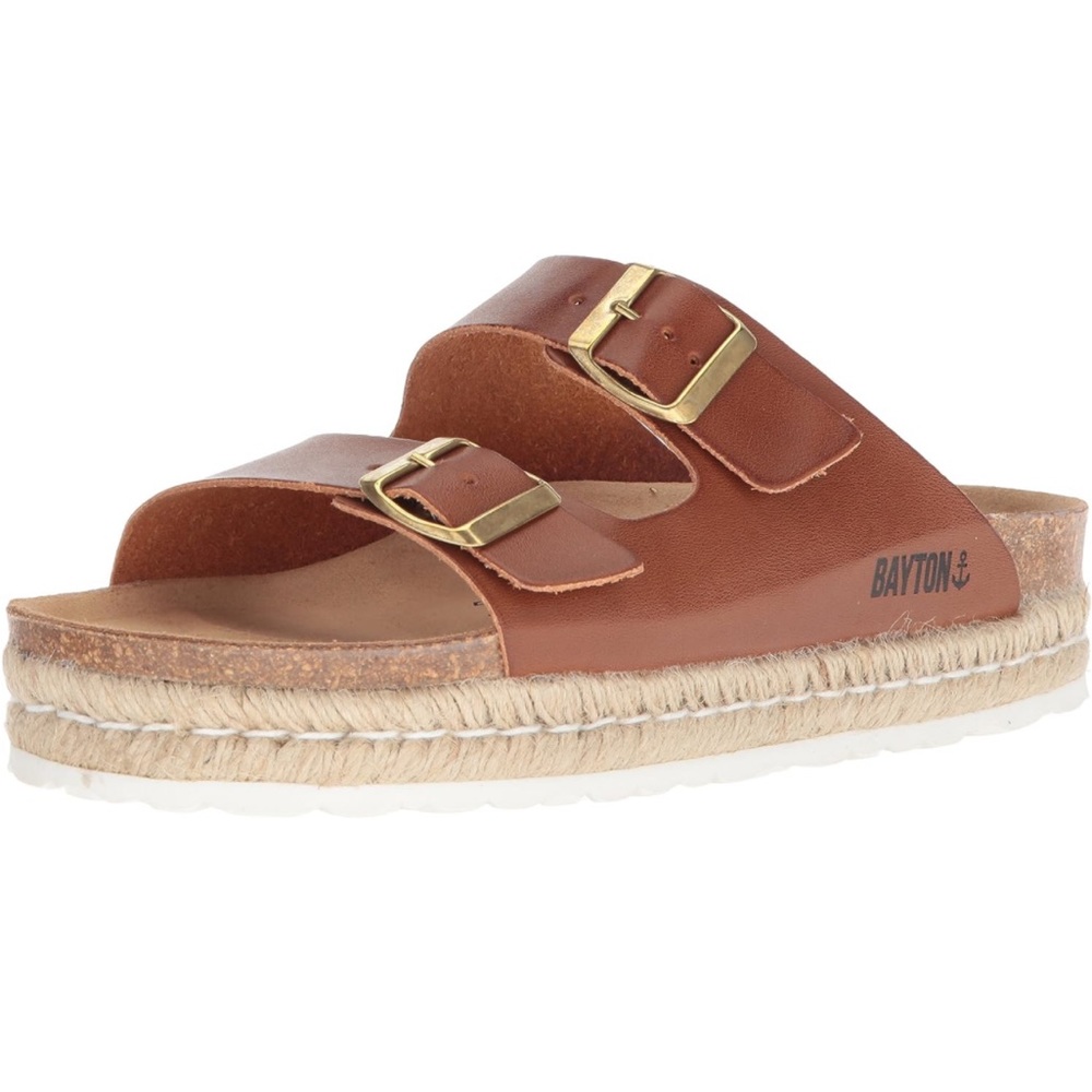 BAYTON Women's Atlas Sandal, Camel, 40 Medium EU (9 US)